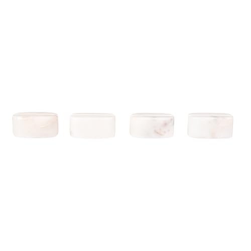 Creative Co Op 4 Piece Marble Place Card Holders White