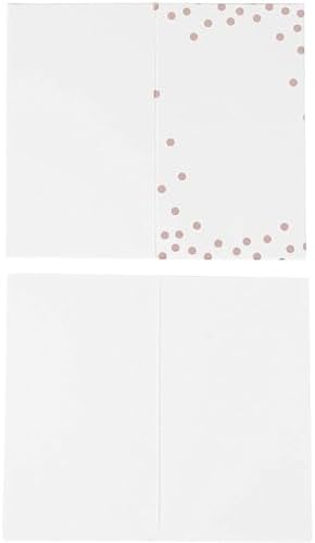Best Paper Greetings 100 Pack Wedding Place Cards Rose Gold Foil