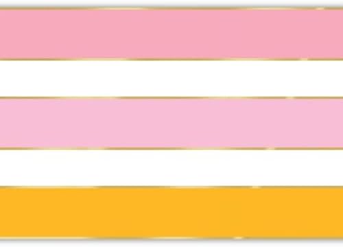 Slant Collections Paper Table Runner with Cabana Stripe