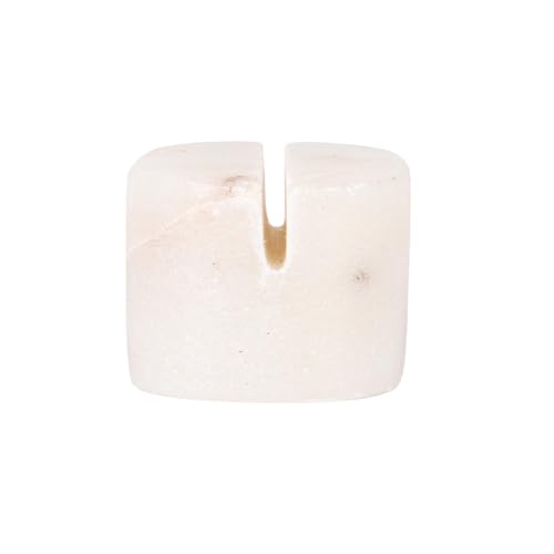 Creative Co Op 4 Piece Marble Place Card Holders White
