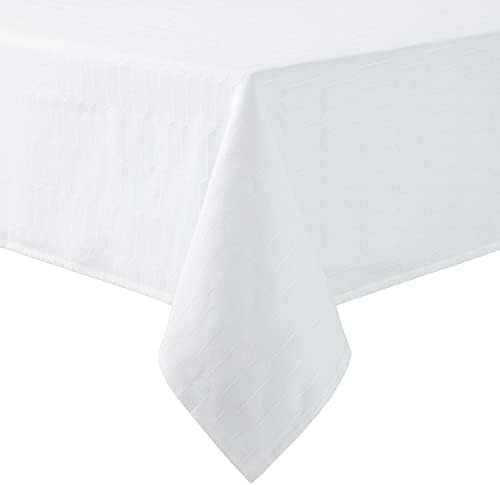 Martha Stewart Honeycomb Tablecloth 60x84 White