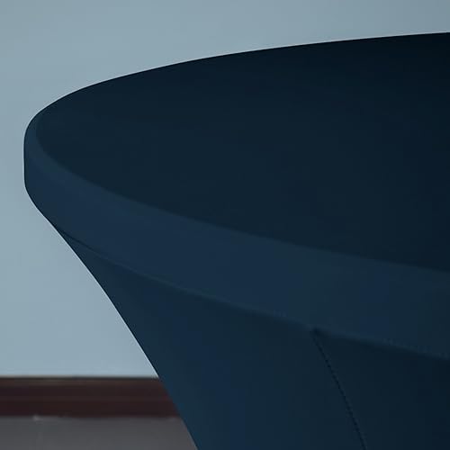 2 Pack Navy Blue Cocktail Highboy Tablecloths 36x42 Inches