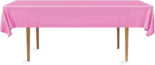 DecorRack 12-Pack Fuchsia Tablecloths for Parties