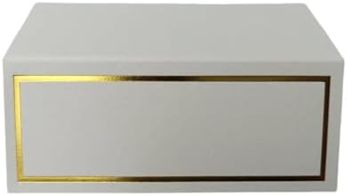 EVASTER Place Cards with Gold Foil Border Pack of 100