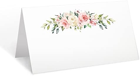 321Done Pink Roses Place Cards Set of 24