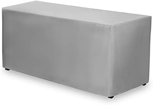 Gee Di Moda Fitted Tablecloth 72x30 Inch Silver for 6ft Table