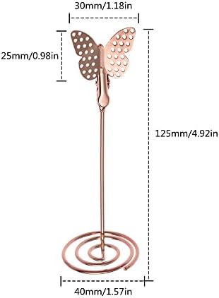 Butterfly Table Number Holders 10Pcs Rosegold