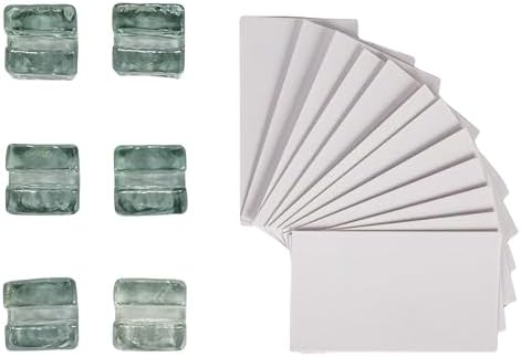 Creative Co-Op Clear Glass Cube Place Card Holders Set of 6