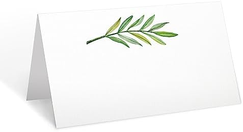 321Done Green Leaves Place Cards - Set of 24 1