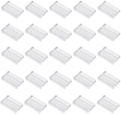 Lnrueg 24 Pcs Acrylic Place Card Holders