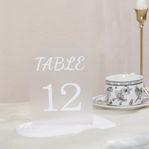 Urban Deco Table Numbers 5x7 Inch Acrylic Place Card Holders