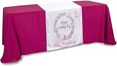 Custom Table Runner 36x72 with Business Logo or Text