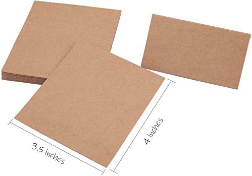 Tosnail 50 Wooden Place Card Holders with Kraft Paper Cards