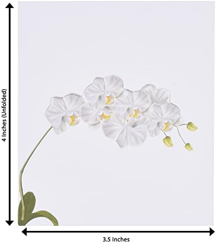 Gift Boutique 100 Pack White Orchid Place Cards