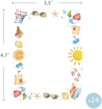 24 Pcs Summer Beach Place Cards for Parties
