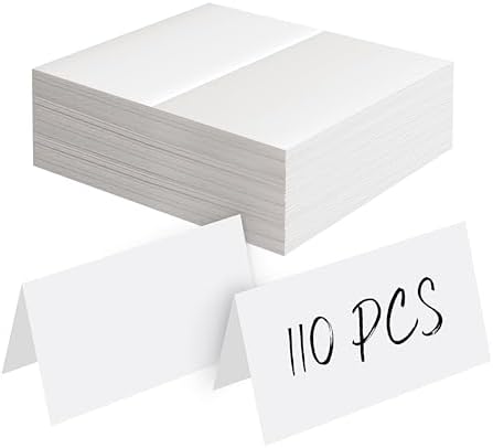 110 PCS Small Tent Place Cards for Events and Weddings