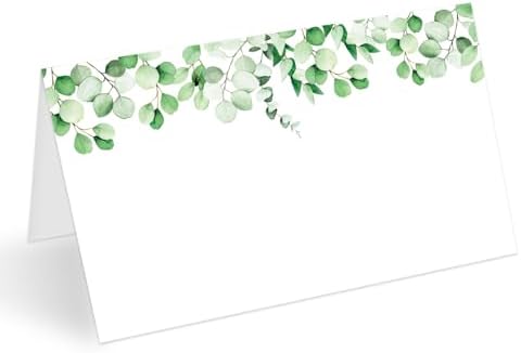 Greenery Place Cards for Table Setting - Set of 25
