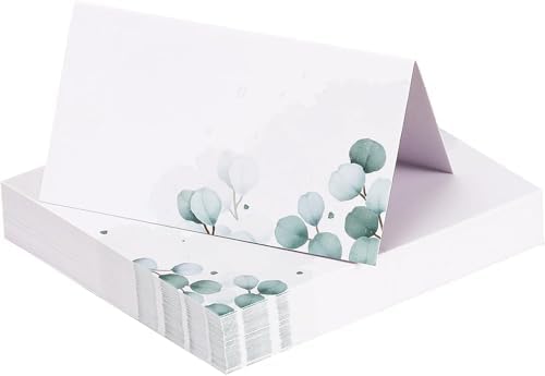 Arcjunys Table Place Cards 50 Pcs Leaf Design