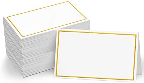 110 PCS Tent Cards with Gold Foil Border