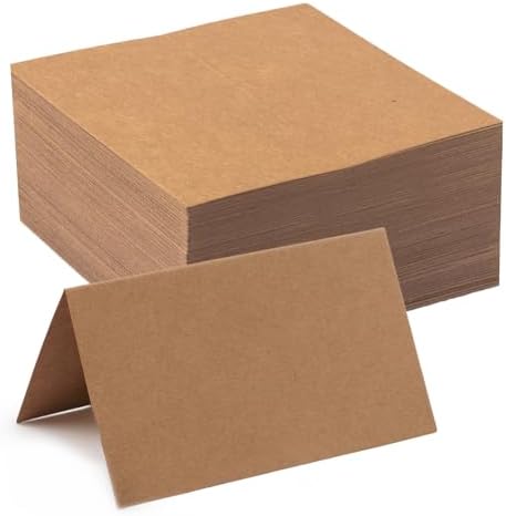 120 Pcs Blank Place Cards Kraft Paper Table Cards