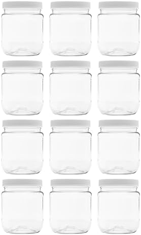 12 Pack Clearview Jars with Leak Proof Lids