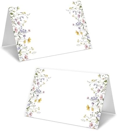Wildflowers Place Cards for Girls 25 Pack 1