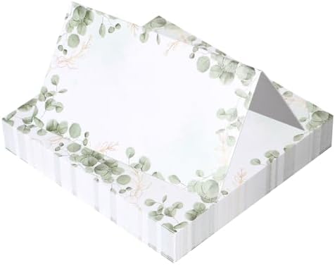50pcs Eucalyptus Leaf Place Cards for Wedding Seating Chart