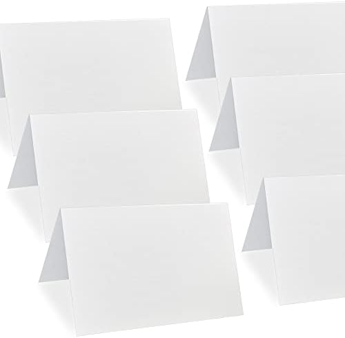 EVASTER Place Cards White Blank Pack of 100