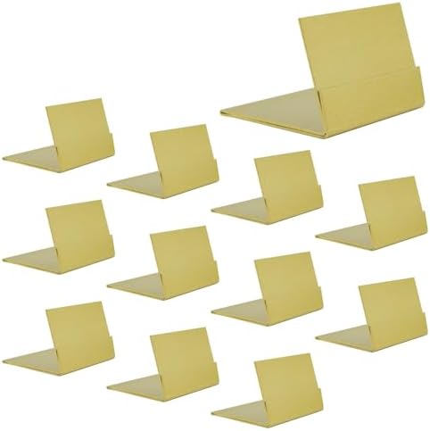 12-Pack Gold Metal Table Number Holders for Events