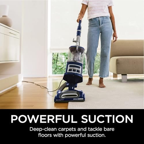 Shark Navigator Lift-Away Deluxe Upright Vacuum Blue NV360