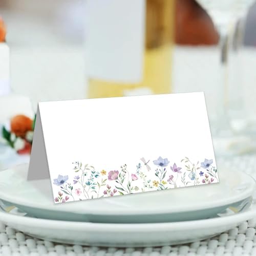 120pcs Wildflower Table Place Cards for Events