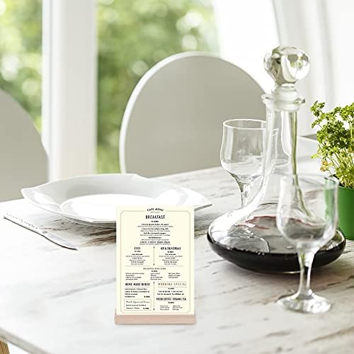 Elegant Wooden Place Card Holders Set of 8