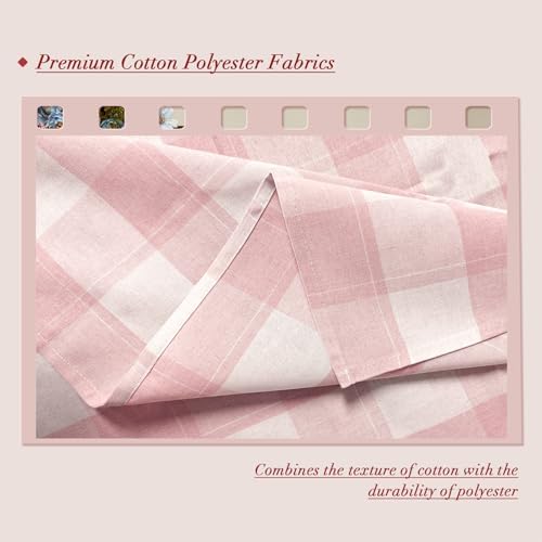 Luxedevin Gingham Tablecloth - Waterproof Washable Checkered Design