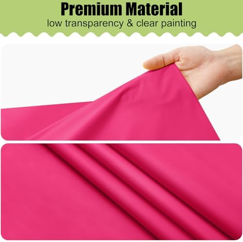 Smiry Disposable Table Cloth 10 Pack Hot Pink 54x108 Inch