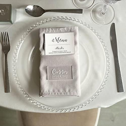 Clear Acrylic Place Cards 35x2 Inch 18 Thick 20 Pcs Set