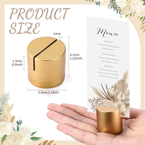 24 Pcs Wooden Place Card Stands for Wedding and Events