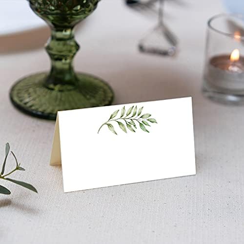 50 Pack Greenery Wedding Place Cards 2x35 Inches