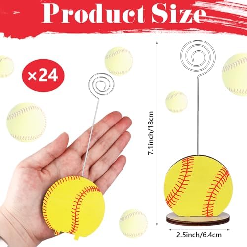 24 Pcs Sports Ball Shape Table Memo Holder