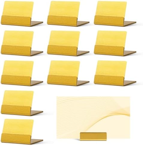 12-Pack Gold Metal Table Number Holders for Events 1