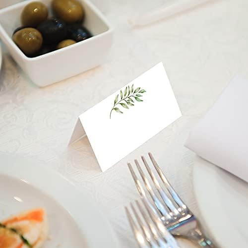 50 Pack Greenery Wedding Place Cards 2x35 Inches
