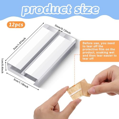 12 PCS Clear Acrylic Place Card Holders for Table