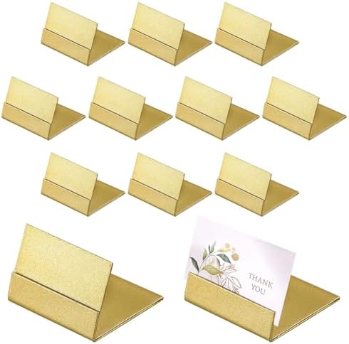 Gold Table Number Holders 12PCS Sturdy Metal Place Card Stands