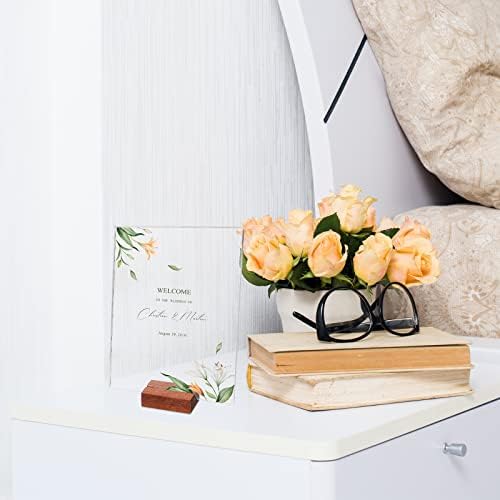 25 Pcs Wood Place Card Holder Rustic Table Number Stand