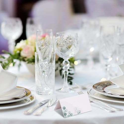 Arcjunys Table Place Cards 50 Pcs Leaf Design