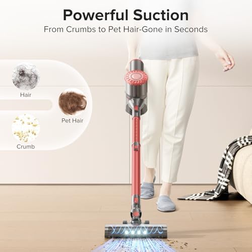 HOUSBRUSH Cordless Vacuum Cleaner with 8-in-1 Functionality