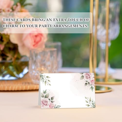 Rose Place Cards for Wedding Table Setting 25pcs