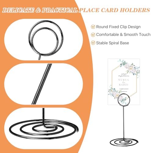 3 Sizes Table Number Holders 36 Pack Elegant Metal