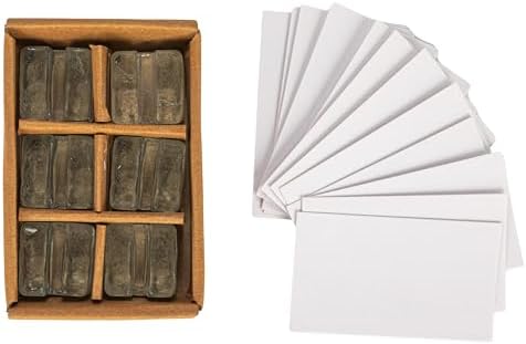 Creative Co-Op Clear Glass Cube Place Card Holders Set of 6