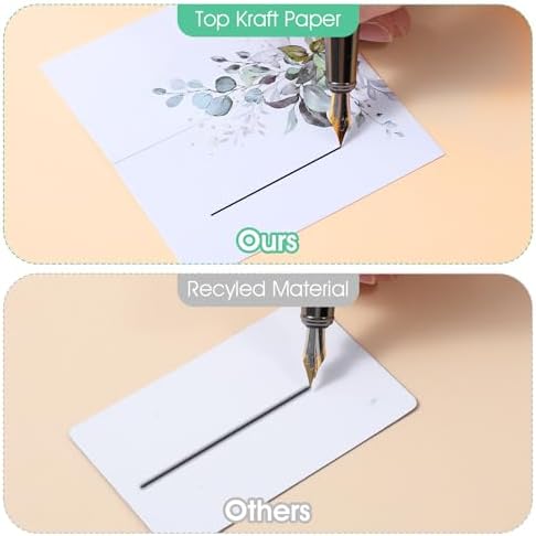 Grevosea 50Pcs Wedding Place Cards Greenery Seating Signs