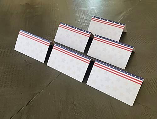 DESERT MERCANTILE Patriotic Place Cards 25 Pack